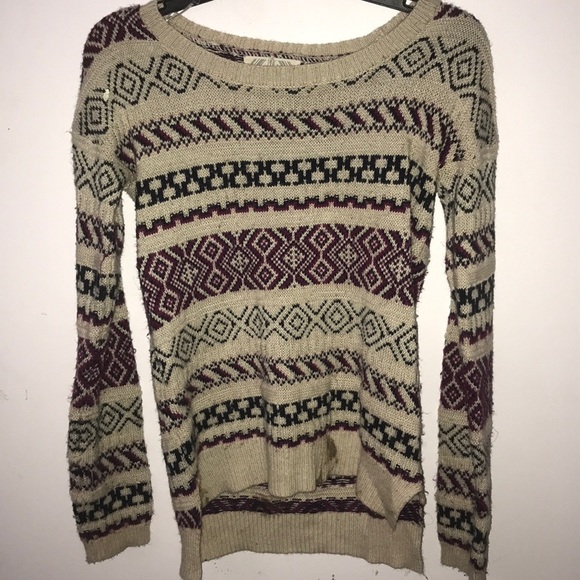 Red, Black And Tan Winter Sweater - Picture 1 of 3